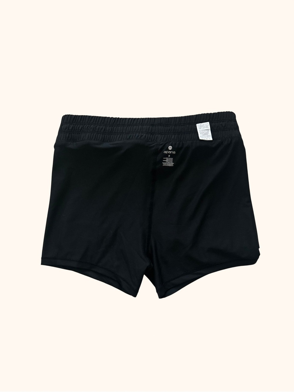 Apana Black Mini Skort Athletic Drawstring Skort Pockets - Picture 8 of 9